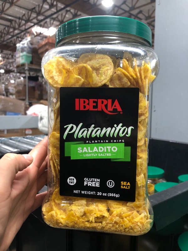 Photo 2 of **exp 2023**
Iberia Platanitos Plantain Chips, Lightly Salted, Sea Salt - 28 oz