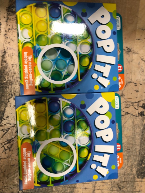 Photo 2 of 2 PACK--Chuckle & Roar Pop It! Blue-Green Tie Dye Bubble Popping and Sensory Game
