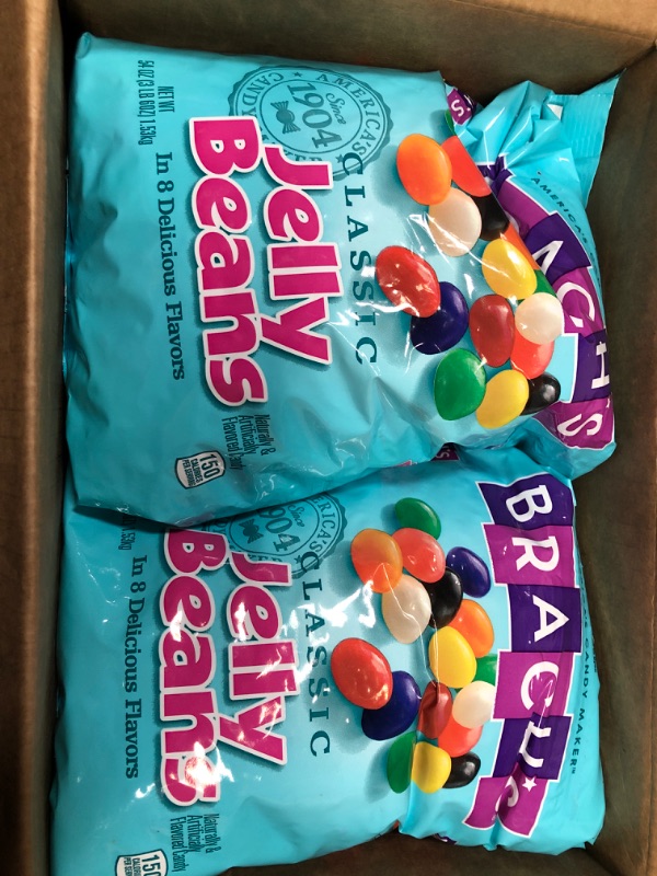 Photo 2 of 2 BAGS -- BBD : OCT/2022-Brach's Candy, Jelly Beans, Classic - 54 oz