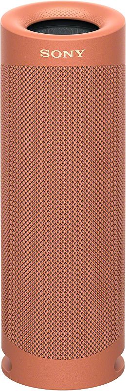 Photo 1 of Sony SRS-XB23 EXTRA BASS Wireless Bluetooth Portable Lightweight Travel Speaker, IP67 Waterproof & Durable for Outdoor, 12 Hour Battery, USB Type-C, Removable Strap and Speakerphone, Coral Red
