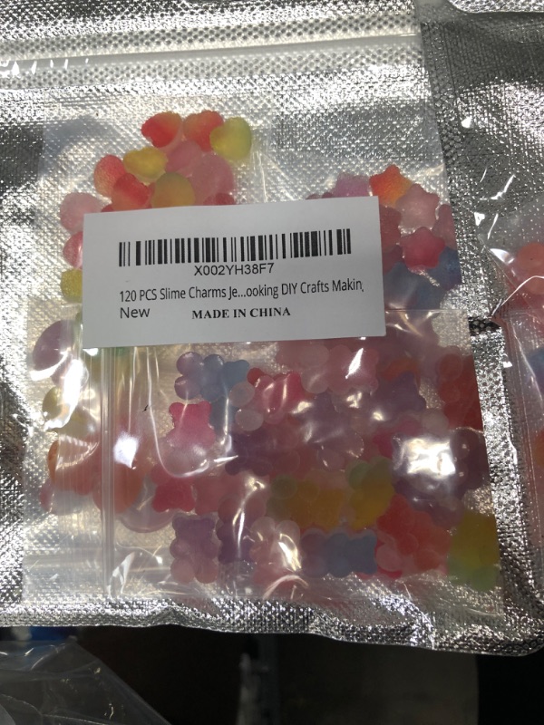 Photo 2 of 120 PCS SLIME CHARMS KAWAII CANDY RESIN CHARMS 13 PACKS.