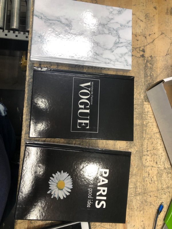 Photo 1 of 3 Pieces Fashion Decorative Book,Hardcover Modern Decorative Book Stack,Fashion Design Book Set,Display Books for Coffee Tables/Shelves(Paris/New York/London)
