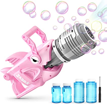 Photo 1 of 2-pack***Bubble Guns for Kids Outdoor with 12oz Bubble Refill Solution - Bubbles Maker Machine with Music and Light-Gatling Bubble Machine Gun Gifts for Boys Girls Party Favors Outdoors Activity
