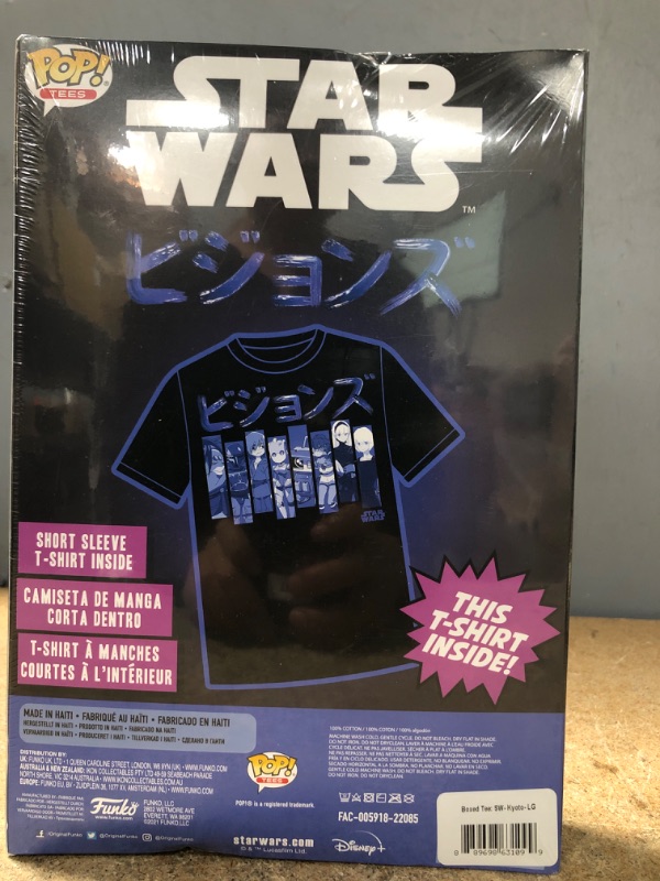 Photo 3 of ***Size: Large*** STAR WARS Funko POP T-shirt VISIONS Anime UNISEX Disney LARGE Tee Short Sleeve
