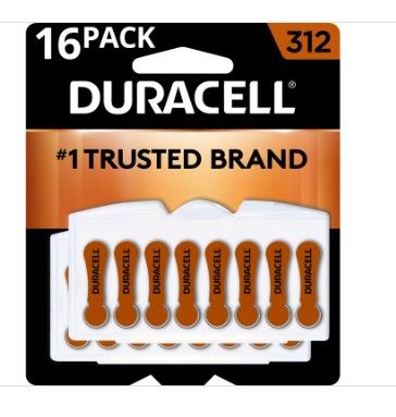 Photo 1 of ***3 Pack*** Duracell Hearing Aid Batteries - Size 312, 48 batteries