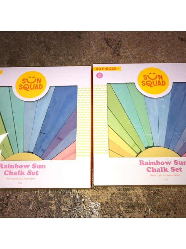 Photo 2 of 2 PACK 20pc Sidewalk Rainbow Sun Chalk - Sun Squad