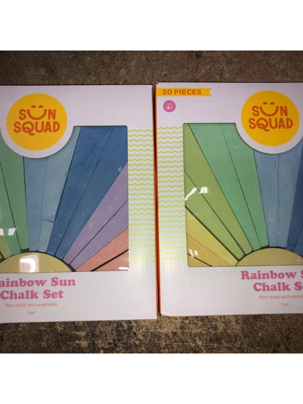 Photo 2 of 20pc Sidewalk Rainbow Sun Chalk - Sun Squad