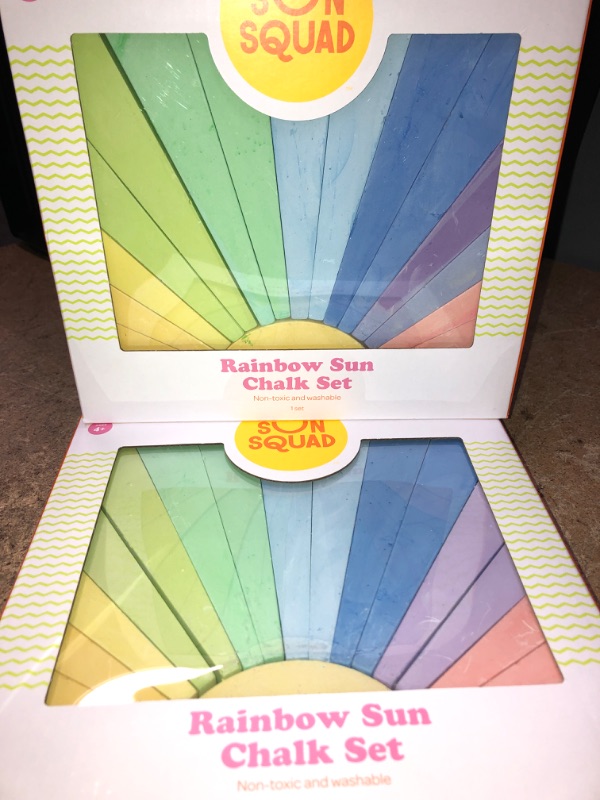 Photo 2 of 2 PACK 20pc Sidewalk Rainbow Sun Chalk - Sun Squad