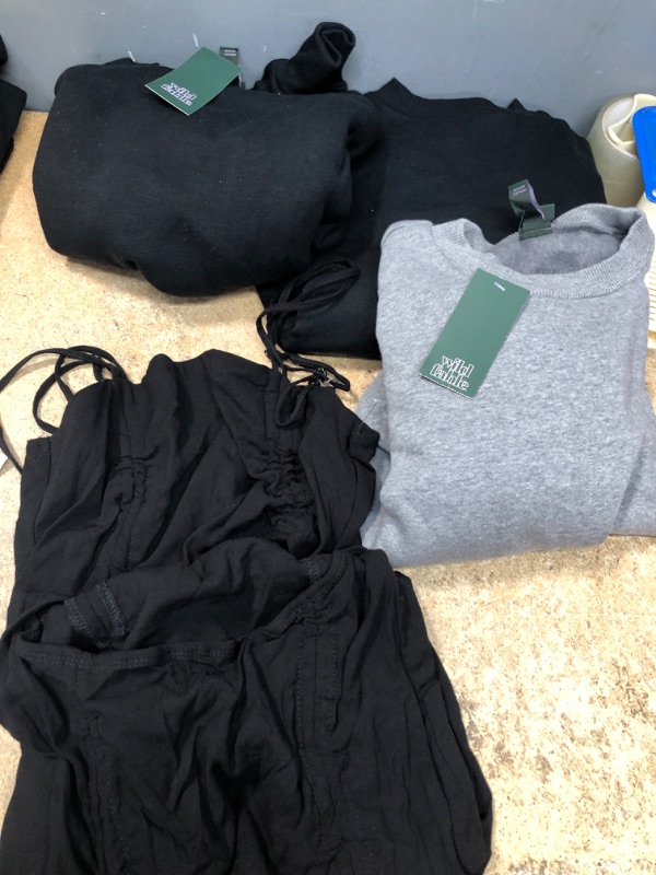 Photo 1 of 4 ITEM BUNDLE: 3 SWEATERS AND ONE BLACK DRESS