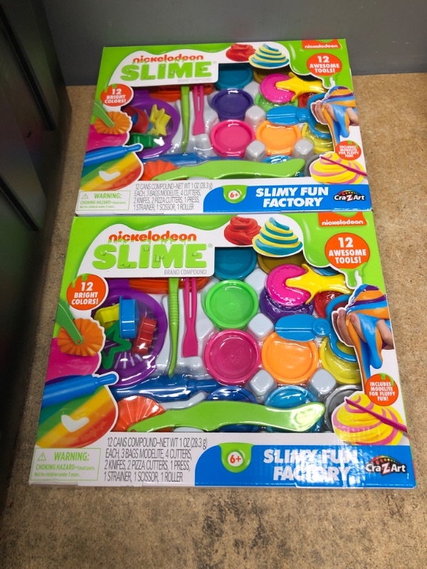 Photo 2 of 2 SETS
Nickelodeon Slime Slimy Fun Factory Kit
