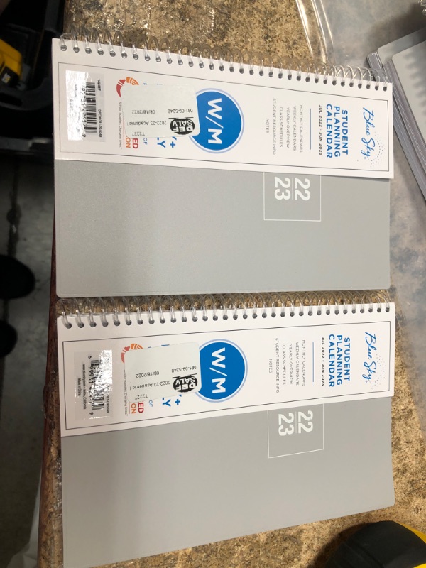 Photo 1 of 2022-23 Academic Planner Weekly/Monthly 5"x8" Solid Gray - Blue Sky
2 pack