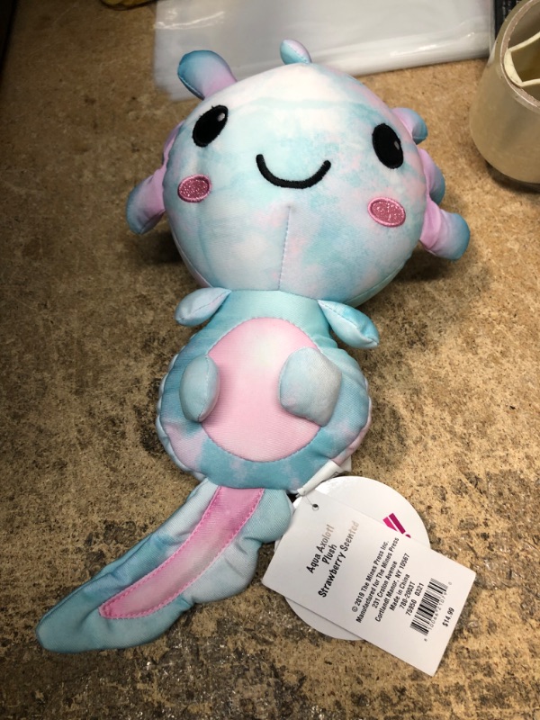 Photo 3 of 2 Scoops Axolotl Shaped Plush Strawberry Scented
