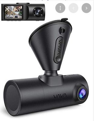 Photo 1 of Dual Dash Cam, VAVA 2K Front and 1080P Cabin or 2K 30fps Single Front Car Camera, Both Sony Sensor, Infrared Night Vision, App Control & 2" LCD Display, Parking Mode, Built-in GPS for Uber & Lyft (B085Y61W5V)