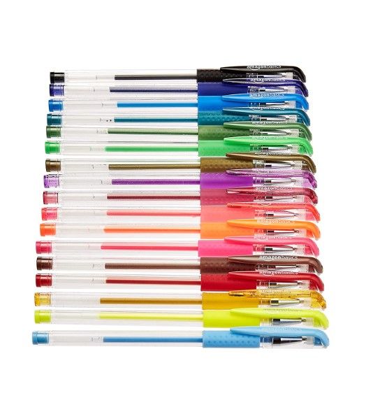 Photo 1 of Amazon Basics Multi-Color Gel Pen Set - 44 Count