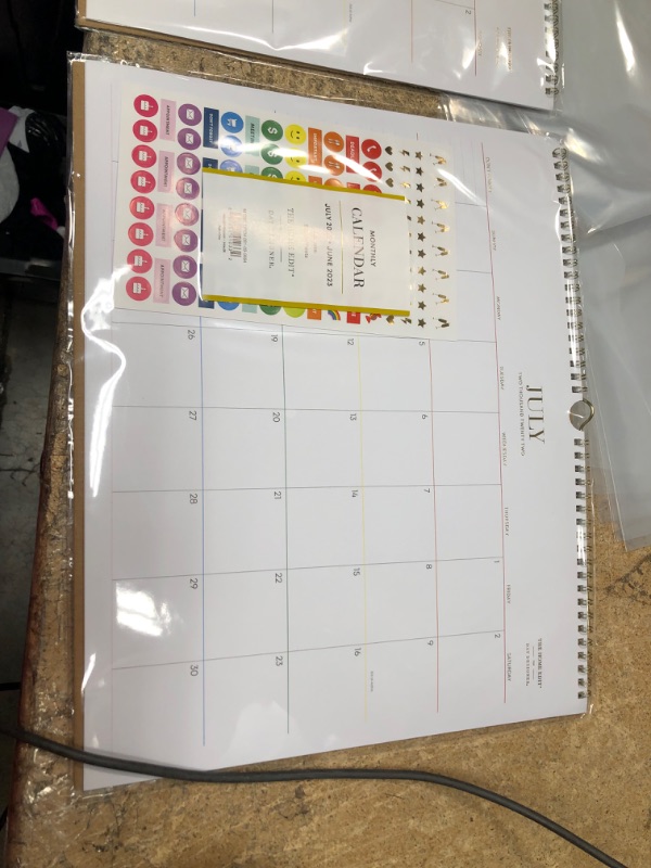 Photo 2 of 2022-23 Academic Wall Calendar 15"x12" Off Grid - The Home Edit for Day Designer
2 pack 

