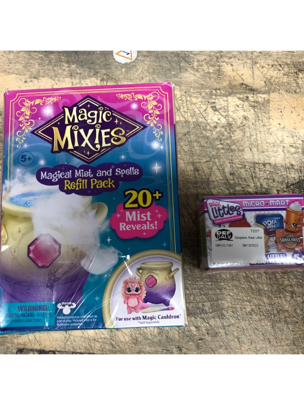 Photo 1 of  bundle of 2 kids toys- Magic Mixies - Magical Mist and Spells Refill Pack for Magic Cauldron, real little mircro mart 