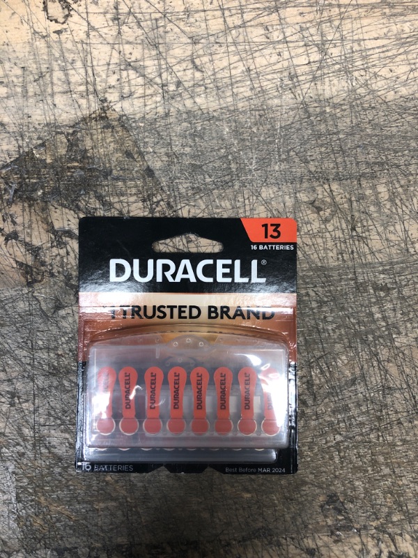 Photo 2 of Duracell Size 13 Hearing Aid Batteries - 16 Pack - Easy-Fit Tab

