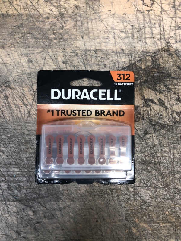 Photo 2 of Duracell Size 312 Hearing Aid Batteries - 16 Pack - Easy-Fit Tab

