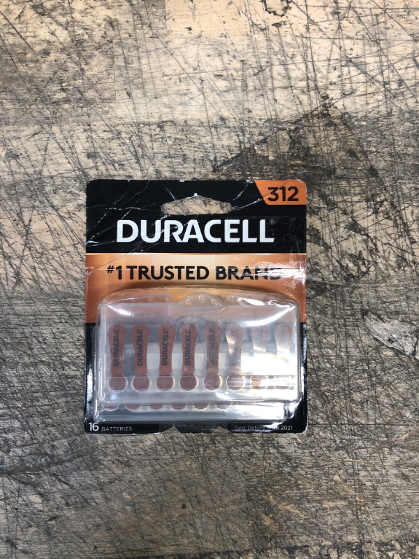 Photo 2 of Duracell Size 312 Hearing Aid Batteries - 16 Pack - Easy-Fit Tab

