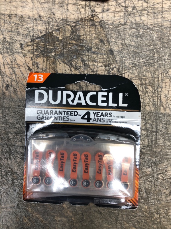 Photo 2 of Duracell Size 13 Hearing Aid Batteries - 16 Pack - Easy-Fit Tab

