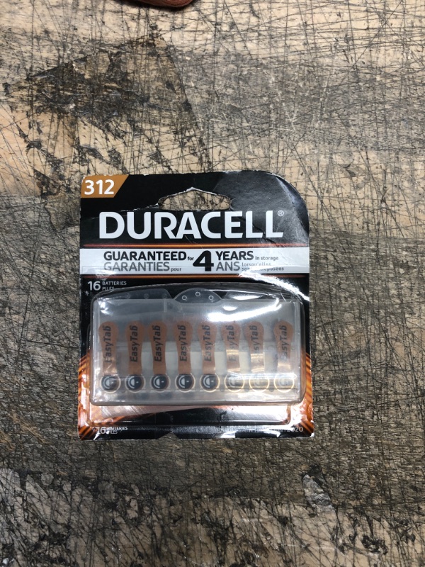 Photo 2 of Duracell Size 312 Hearing Aid Batteries - 16 Pack - Easy-Fit Tab

