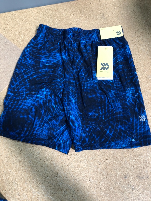 Photo 2 of 2 pairs Boys' Stretch Woven Shorts - All in Motion™ Blue XS
