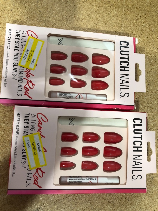 Photo 2 of 2- Clutch Nails - Candy Apple Red - 24ct

