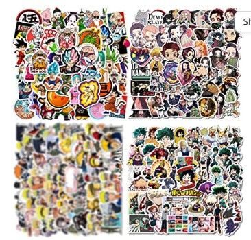 Photo 1 of (3 Pack) Anime Stickers, 200PCS Waterproof Japanese Manga Stickers
