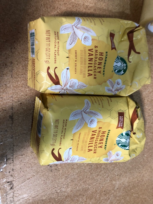Photo 2 of **EXPIRES OCT15/2022** Starbucks Flavored Ground Coffee—Honey & Madagascar Vanilla—Limited Edition—1 bag (11 oz)
SET OFF 2