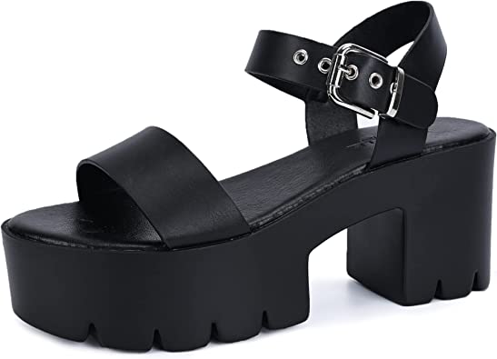 Photo 1 of ***Size: 6*** KEIIYJ Women's Platform Ankle Strap Block Heel Sandals (JAFFA20)
