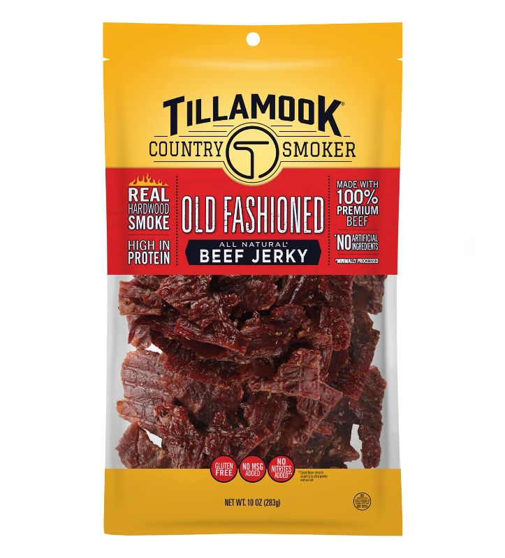 Photo 1 of ***EXP 8/14/23, 2 Pack*** Tillamook Country Smoker Real Hardwood Smoked Beef Jerky, Old Fashioned, 10 Ounce
