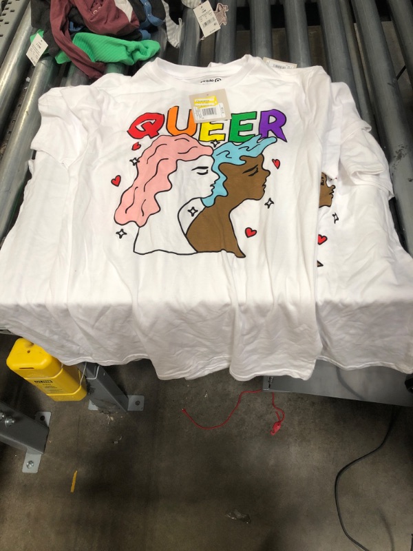 Photo 1 of 3 PACK QUEER TSHIRTS; 1 L 2 S