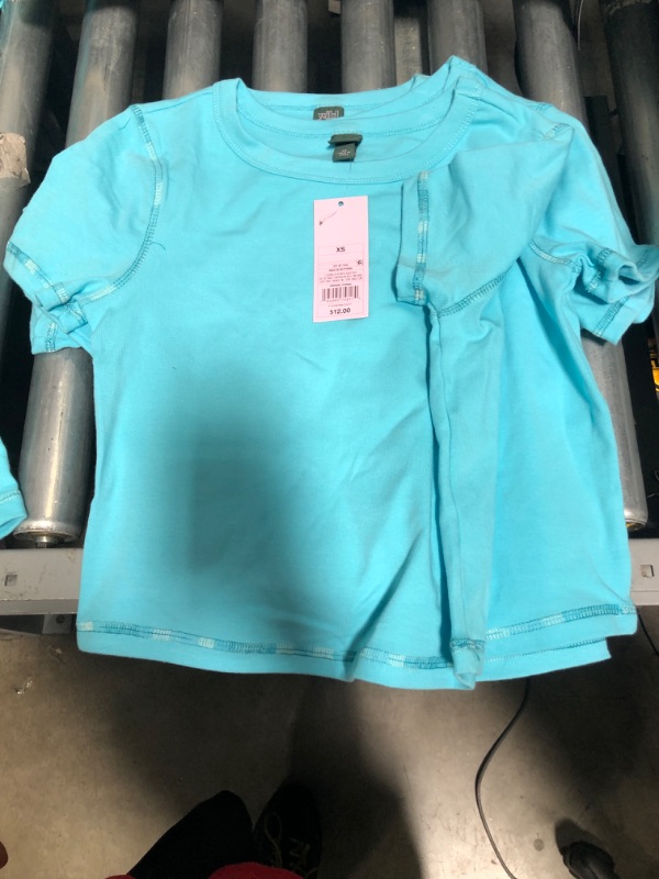 Photo 2 of 4 PACK Short Sleeve Fitted T-Shirt - Wild Fable™ Aqua Blue
Size: XS
