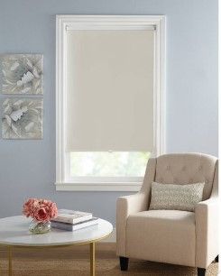 Photo 1 of 1pc Blackout Roller Window Shade with Slow Release System Gray - Lumi Home Furnishings




