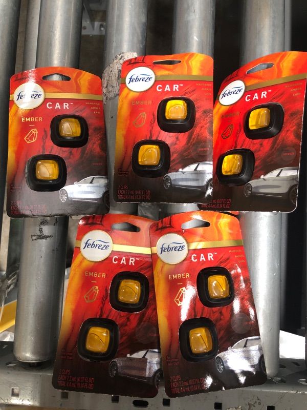 Photo 2 of ***5 Pack*** Febreze 2-Pack Car Air Freshener in Ember
