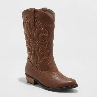 Photo 1 of **Size; 3** Girls' Montana Zipper Western Boots - Cat & Jack™

