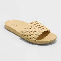 Photo 1 of ***Size: 7*** Women's Polly Woven Slide Sandals - Universal Thread™ Color Yellow

