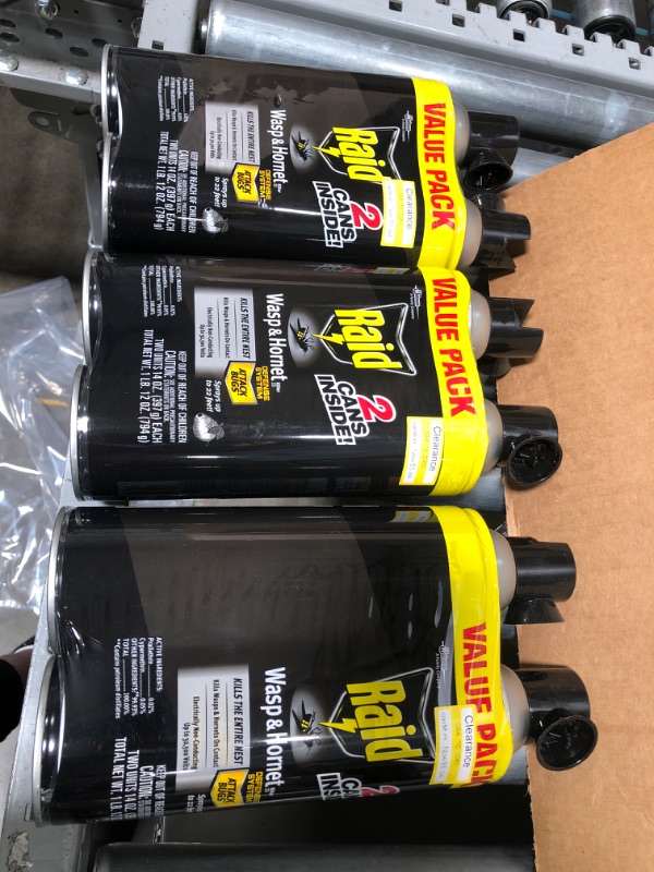 Photo 2 of ***6 counts*** Raid 14oz each Wasp & Hornet Killer
