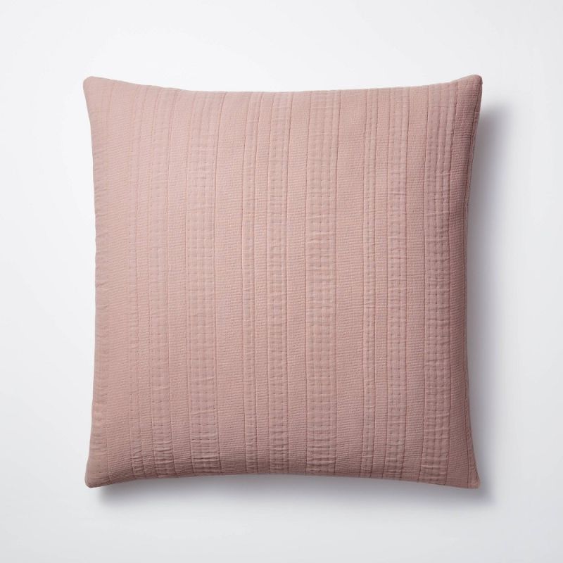 Photo 1 of ***Size: Euro, 26inx26in, Color: blush***
Stripe Matelasse Coverlet Sham - Threshold™ Designed with Studio McGee
