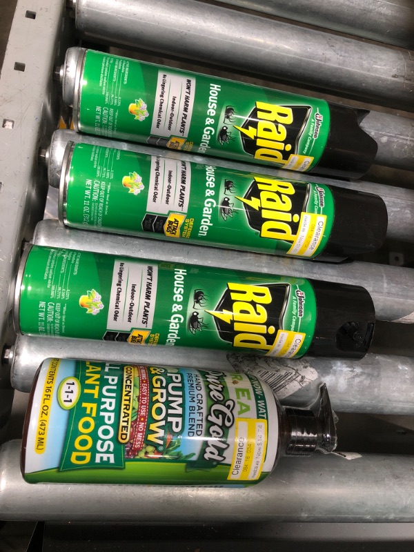 Photo 2 of ***4 items*** Raid House & Garden Bug Killer Spray - 11 Oz, Dr Earth Pure Gold All Purpose Fertilizer - 16oz

