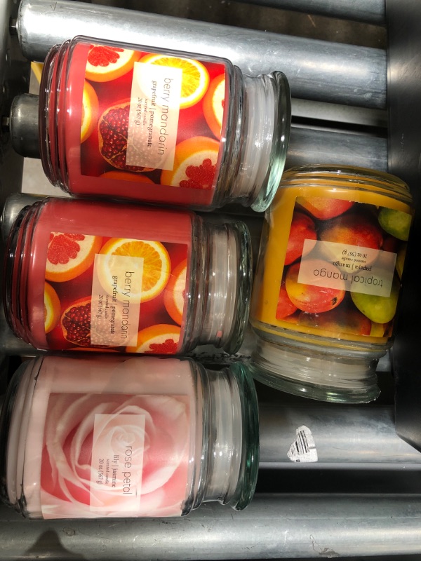 Photo 1 of ***4 Pack*** Glass Jar Candles

