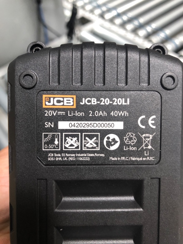 Photo 8 of JCB Tools - 20V, 3-Piece Power Tool Kit - Hammer Drill Driver, Impact Driver, LED Work Light, 2 x 2.0Ah Batteries, Fast Charger and Tool Bag - For Home Improvements, Drilling, Masonry, Screw Driving
