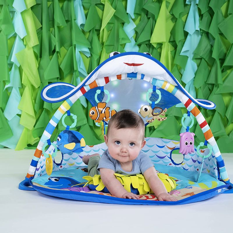 Photo 1 of Bright Starts Disney Baby Finding Nemo Mr. Ray Ocean Lights & Music Gym, Ages Newborn +
