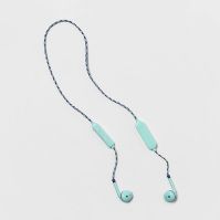 Photo 1 of *Color Spring Teal* heyday™ Wireless Bluetooth Braided Cord Flat Earbuds