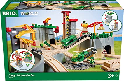 Photo 1 of BRIO World – 36010 Cargo Mountain Set | 49 Piece Wooden Train Set Toy for Kids Age 3 Years and Up
