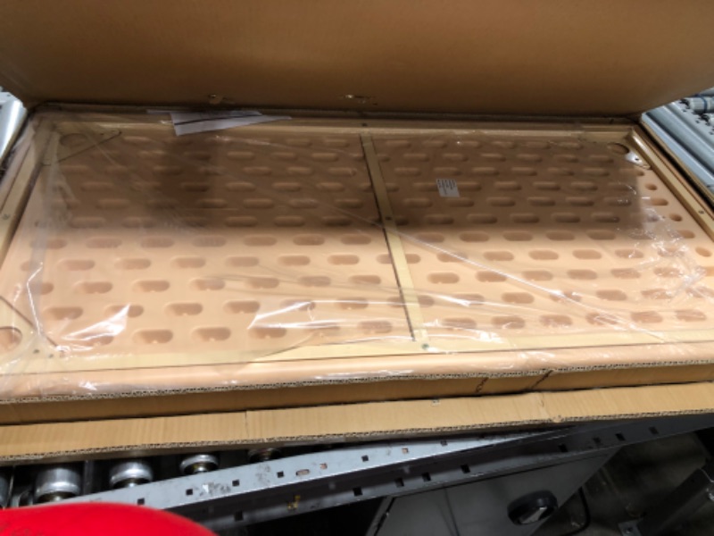 Photo 1 of 24"W X 48"L Rectangular Natural Plastic Height Adjustable Activity Table - Flash Furniture Yu-Ycx-001-2-Rect-Tbl-Nat-Gg

