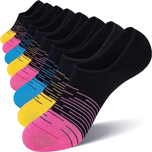 Photo 1 of FITRELL 8 Pack Women's No Show Socks Size 6-9/9-11
