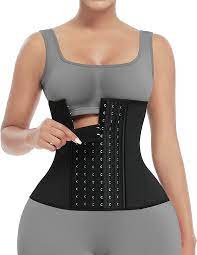 Photo 1 of FeelinGirl Latex Waist Trainer for Women Underbust with Steel Bones Hooks Waist Cincher Corset Hourglass Body Shaper SMALL
