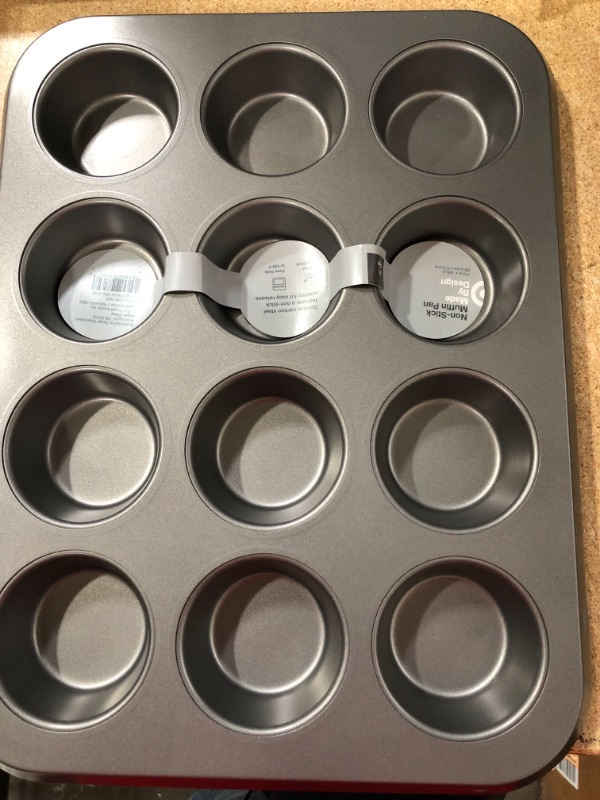 Photo 1 of 12 Cup Non-Stick Muffin Tin Carbon Steel Pan