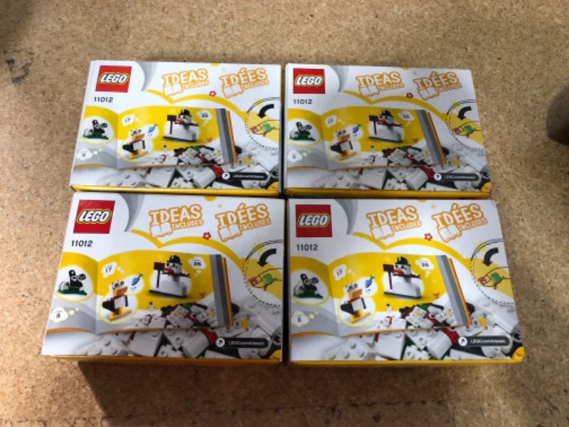 Photo 2 of 4 PACK OF LEGO 11012 Creative White Bricks
